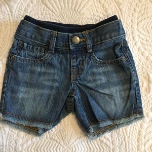 Gap cutoff jean shorts. 3-6 months
